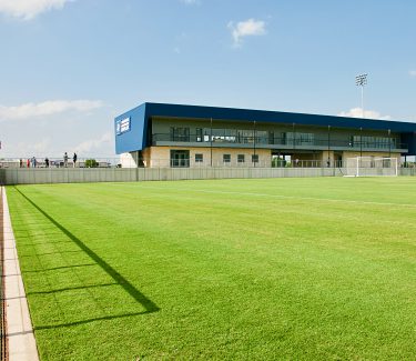 View of Round Rock Multipurpose Complex from natural grass fields- Facility Rental