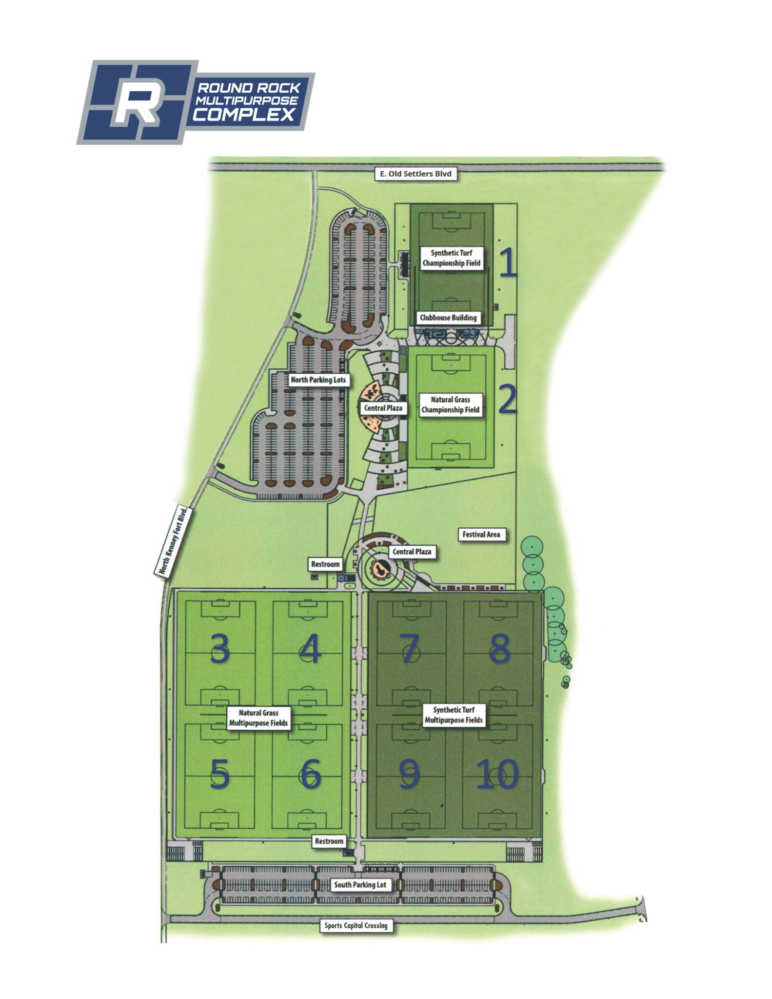 Field Layout - Round Rock Multipurpose Complex